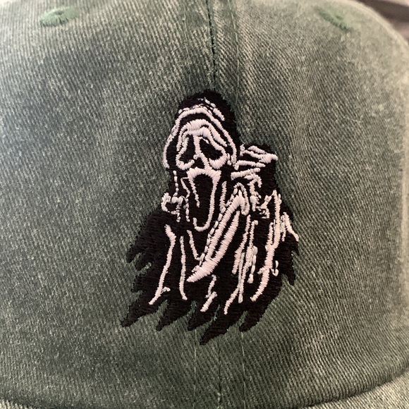 Halloween Movie embroidered pigment dyed adjustable dad hat - Dark Green - Picture 2 of 4